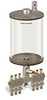 Levelux Clear View Multiple Feed Manual Lubricator, 1/2 gal Pyrex Reservoir, 6 Feeds, 1/4” OD Tube Outlets - B5178-064PB061W - Oil-Rite Corp.