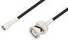 SMC Plug to BNC Male Cable 12 Inch Length Using RG174 Coax - PE3C3425-12 - Pasternack