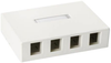 Surface Mount Box, 4Port, Pvc, Off White; Accessory Type Hellermanntyton - 75Y2995 - Newark, An Avnet Company
