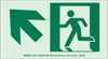 Brady Bradyglo B-985 Polyester / Polystyrene Rectangle White Exit Sign - 15 in Width x 7 in Height - Glow in the Dark - 114689 - 754473-17733 - R. S. Hughes Company, Inc.