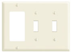 Combination Wallplates - 80421-W - Leviton Manufacturing