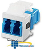 Leviton QuickPort Duplex LC Adapter, SM/MM, Zirconia.. -- 41085-SLW - Image