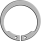 SHI - External Shaft Inverted Ring. > SHI-H External Shaft Inverted Ring ~ Stainless Steel Disc Springs -- SHI-0050-H - Image