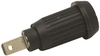 Banana Jack, 15A, Black; Gender Mueller Electric - 96F6201 - Newark, An Avnet Company