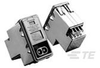 AC Power Entry Modules 3A DUAL FUSE HORIZONTAL MOUNT -- 793-PE000DD3D - Image