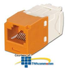 Panduit® Mini-Com TX6 Plus Keyed UTP Jack Module - CJK688TGOR - TelephoneStuff.com