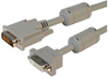 Premium Panel Mount DVI-D Dual Link Male/Female Cable Assembly 5ft - MDA00048-5F - MilesTek Corporation