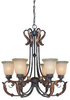 25926-GGL Mid. Chandeliers-Glass Up - 692195 - Capital Lighting, Inc.