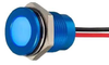 Led Panel Indicator, Blue, 14Mm, 3.3V Rohs Compliant Apem - 65AH9393 - Newark, An Avnet Company