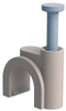 Cable Clamp, Nail-In, Polyethylene/white; Cable Clamp / Clip Type Essentra Components - 66AJ5227 - Newark, An Avnet Company