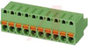PCB Terminal Block, Spring Cage, Plug, 5.08mm pitch, 10 Positions -- 70055425