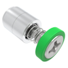Captive Screw, 4-40 Thread, Press-in, Phillips Recess, Smooth Green Knob - 52-13-51-4-014 - Southco