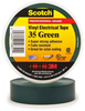 Scotch® Professional Grade Color Coding Vinyl Electrical Tape 35 -GREEN - 1/2
