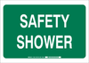 Brady B-302 Polyester Rectangle Green Eyewash & Shower Sign - 10 in Width x 7 in Height - Laminated - TEXT: SAFETY SHOWER - 85377 - 754476-85377 - R. S. Hughes Company, Inc.