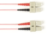 1-m, SC-SC, 50-Micron, Multimode, Plenum, Pink Fiber Optic Cable -- FOCMP50-001M-SCSC-PK - Image
