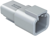 Rcpt Housing, 2Pos, Thermoplastic, Grey; Product Range Amphenol Sine/tuchel - 27AC0589 - Newark, An Avnet Company