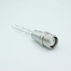 MS High Voltage Series, Multipin Feedthrough, 2 Pins, 12,000 Volts, 7.5 Amps per Pin, 0.05″ Moly Conductors, 0.75″ Dia Stainless Steel Weld Adapter - A4207-1-W - MPF Products, INC.