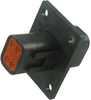 Receptacle, Flange, Thin Wall, 4 Position, Pin; Product Range Deutsch Te Connectivity - 77R3072 - Newark, An Avnet Company