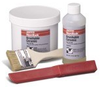 Bonderite Nordbak 02142 Gray Ceramic Epoxy - Liquid 12 lb Pail - Base & Accelerator (B/A) 2.75:1 Mix Ratio - 42143 -- 079340-42143 - Image