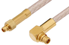 MMCX Plug to MMCX Plug Right Angle Cable 72 Inch Length Using RG316 Coax, RoHS - PE34895LF-72 - Pasternack