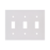3-Gang Toggle Wall Plates, Thermoplastic Standard Size Glossy Finish - 3013 - Suzhou Ele Mfg Co., Ltd.