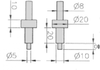 Cylindrical Jaw Blades for Digi-Circe -- 19404 - Image