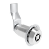 VISE ACTION® Compression Latch, Large Size, 7 mm Square, Aluminum Alloy, Powder Coated, Clear, 44 mm  Grip - E3-124-1206 - Southco