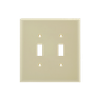 2-Gang Toggle Wall Plates, Thermoplastic Medium Size Glossy Finish - 3012M - Suzhou Ele Mfg Co., Ltd.