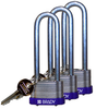 Purple Key Retaining Steel Padlocks - 123259 - Brady Corporation