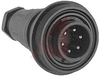 Cable Connector, In-Line; 6; Plug; 6 to8 mm Dia; In-Line Flex; Screw; 3 A - 70099220 - Allied Electronics, Inc.