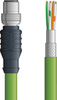 CPN010F02 - LAPP ETHERLINE® PROFINET Cordsets 22 AWG / 2 pair CAT5 - Green Polyurethane (PUR) - M12 Male Bulkhead / Wire Leads connectors - 2m -- OLFCPN010F02