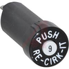 Circuit Protector, Pushbutton, Resettable, 9 Amps - 70098022 - Allied Electronics, Inc.
