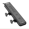 Protect It! 6-Outlet Clamp-Mount Surge Protector, 6-ft. Cord, 2100 Joules, 2 x USB Charging ports (2.1A total) - TLP606DMUSB - Tripp Lite by Eaton