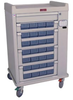 OptimAl Line Aluminum 28 Bin Cassette Medication Cart w.. - ELP28CS - Harloff Company, Inc. (The)