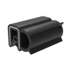 Gasket, Clip-On Profile, Non-Vented, EPDM Sponge Rubber, Black, 3m Length -- GA-202-82-M030 - Image