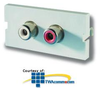 Legrand - Ortronics Series II Two Phono Jacks/Feed-through - OR-60900212 - TelephoneStuff.com