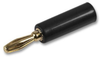 Gold Plated Banana Plug, Black; Gender Multicomp Pro - 26W6776 - Newark, An Avnet Company