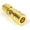 SMA Male (Plug) to QMA Male (Plug) Adapter, Gold Plated Brass Body, 1.15 VSWR -- SM5595 - Image
