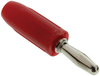 Banana Plug, Solderless, Red; Gender Keystone - 94F4418 - Newark, An Avnet Company