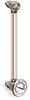 Nylon Liquid Level Gage with Dial Thermometer, 9” Centerline, 1/4