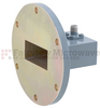 WR-137 to SMA Female Waveguide to Coax Adapter UG-441/U Round Cover with 5.85 GHz to 8.2 GHz C Band in Aluminum, Paint -- FMWCA1046 - Image