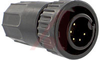 Connector; #20; Solder Cup; 5; Pin; Gold over Nickel; 0.365 in. - 70025471 - Allied Electronics, Inc.