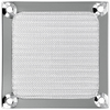 80mm Aluminum & Stainless Steel Fan Filter, Stainless Steel - 06325-SS - Qualtek Electronics Corp.