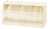 Dividable Clear Tip Out Bin, 1 Cup, Ivy; Bin Colour Quantum Storage - 44AC7066 - Newark, An Avnet Company