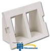 Hubbell Infin-e-Station Keystone - 2 Port/Recessed - IM2IA15OW - TelephoneStuff.com