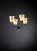 FAL-8970-18-DBRZ Mid. Chandeliers-Glass Up - 494942 - Capital Lighting, Inc.