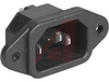 AC POWER INLET, IEC 320, SCREW MOUNT, SOLDER TAB TERMINAL - 70133355 - Allied Electronics, Inc.