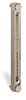 Aluminum Liquid Level Gage with Card Thermometer, 10” Centerline, Front Mount 1/2”-20 - B3540-31000BA1W - Oil-Rite Corp.