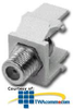 Leviton Simplex FC QuickPort Fiber Optic Adapter, SM/MM,.. -- 41084-FWP - Image