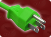 NEMA 5-15P GREEN to IEC-60320-C13 GREEN HOME // Power Cords // North American Power Cords // 3 Conductor Power Cords - 5016.120 - Quail Electronics